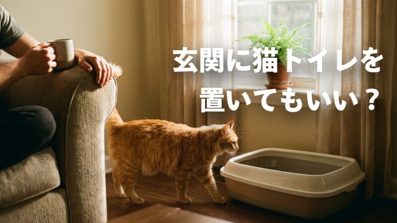 猫トイレは玄関に置いていい？｜風水と猫の習性から選ぶ正しい置き場所 