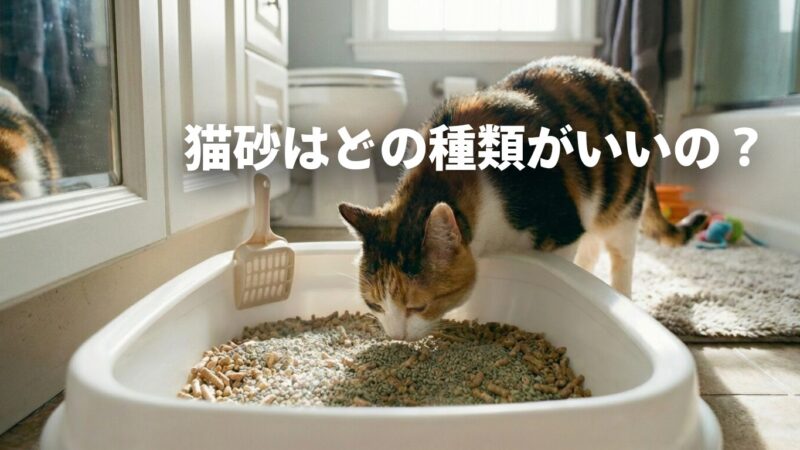 【猫砂診断】愛猫に合う種類がみつかる！各特徴とメリット・デメリットを解説
