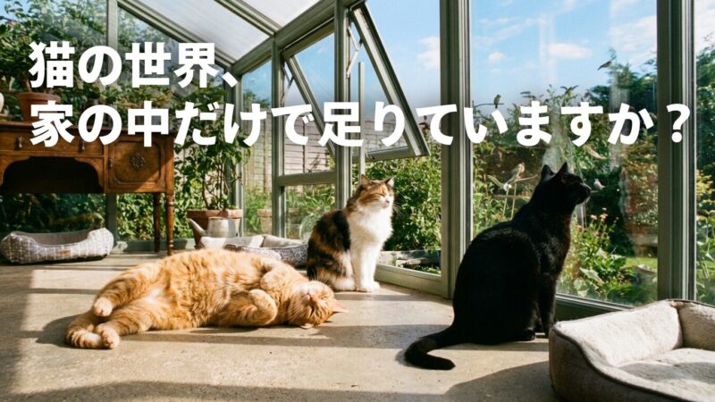 猫が遊べる庭の作り方｜五感を満たす安全な外空間づくり