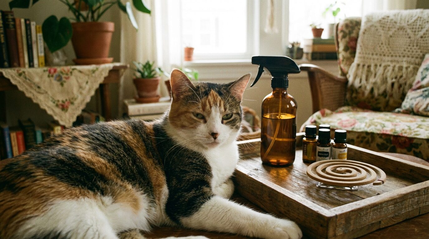 猫がいる家で使っている天然の蚊対策グッズ