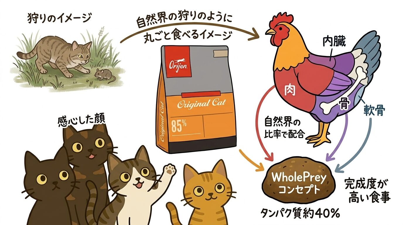 オリジン キャットフードの特徴
